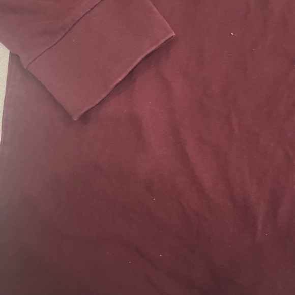 [L]Playboy Play Forever Logo Burgundy L/S Pullover Crew Shirt - Picture 5 of 8